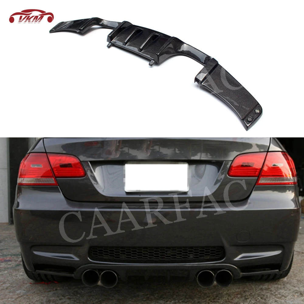 

For E92 Rear Lip Diffuser Spoiler for BMW 3 Series E92 M3 2008-2013 Carbon fiber / FRP Bumper Guard HM Style Direct installation