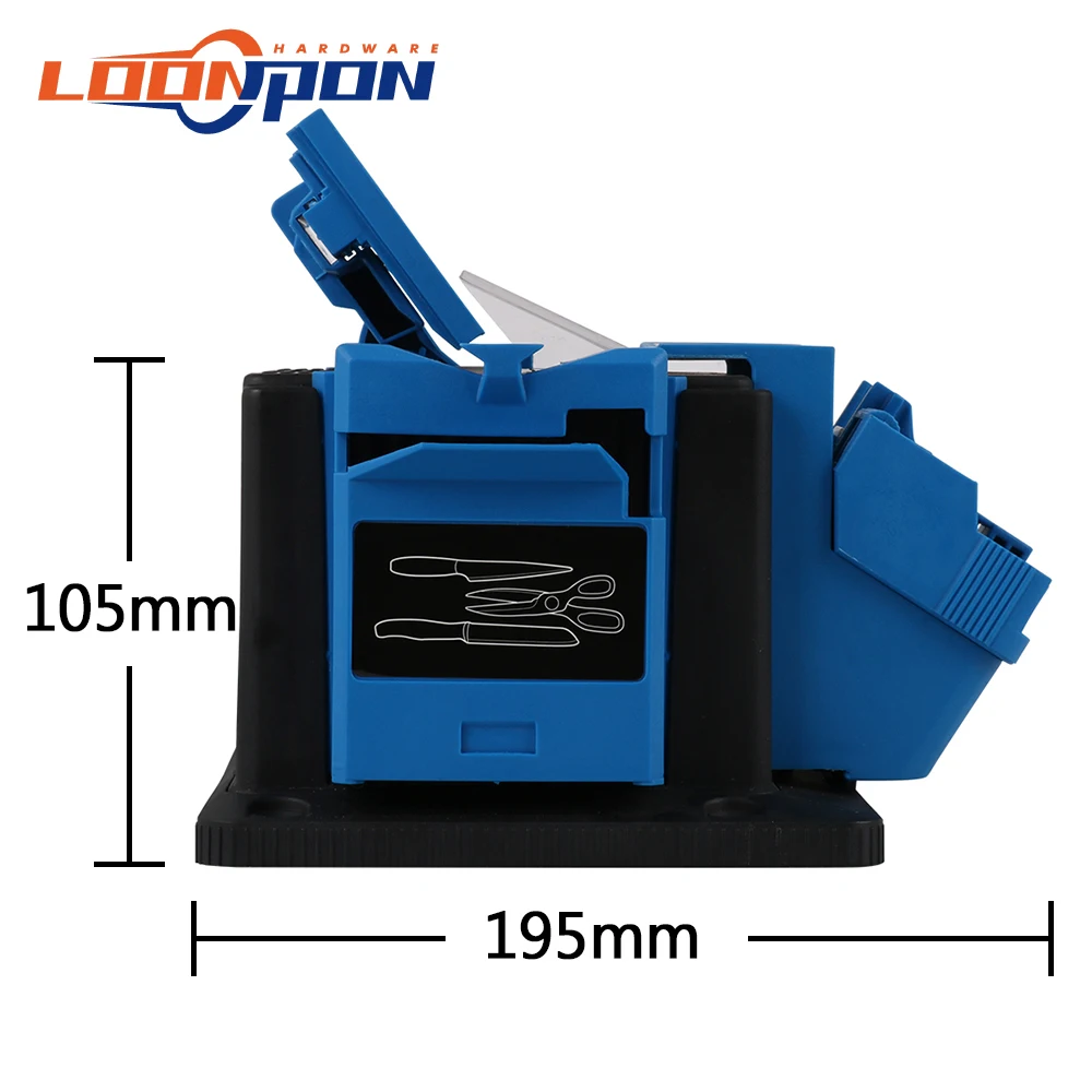 Imagem -02 - Apontador Elétrico Multifunction do Agregado Familiar Faca Tesouras Plaina Cinzel do Ferro Bocado de Broca 96w 110 v 220v