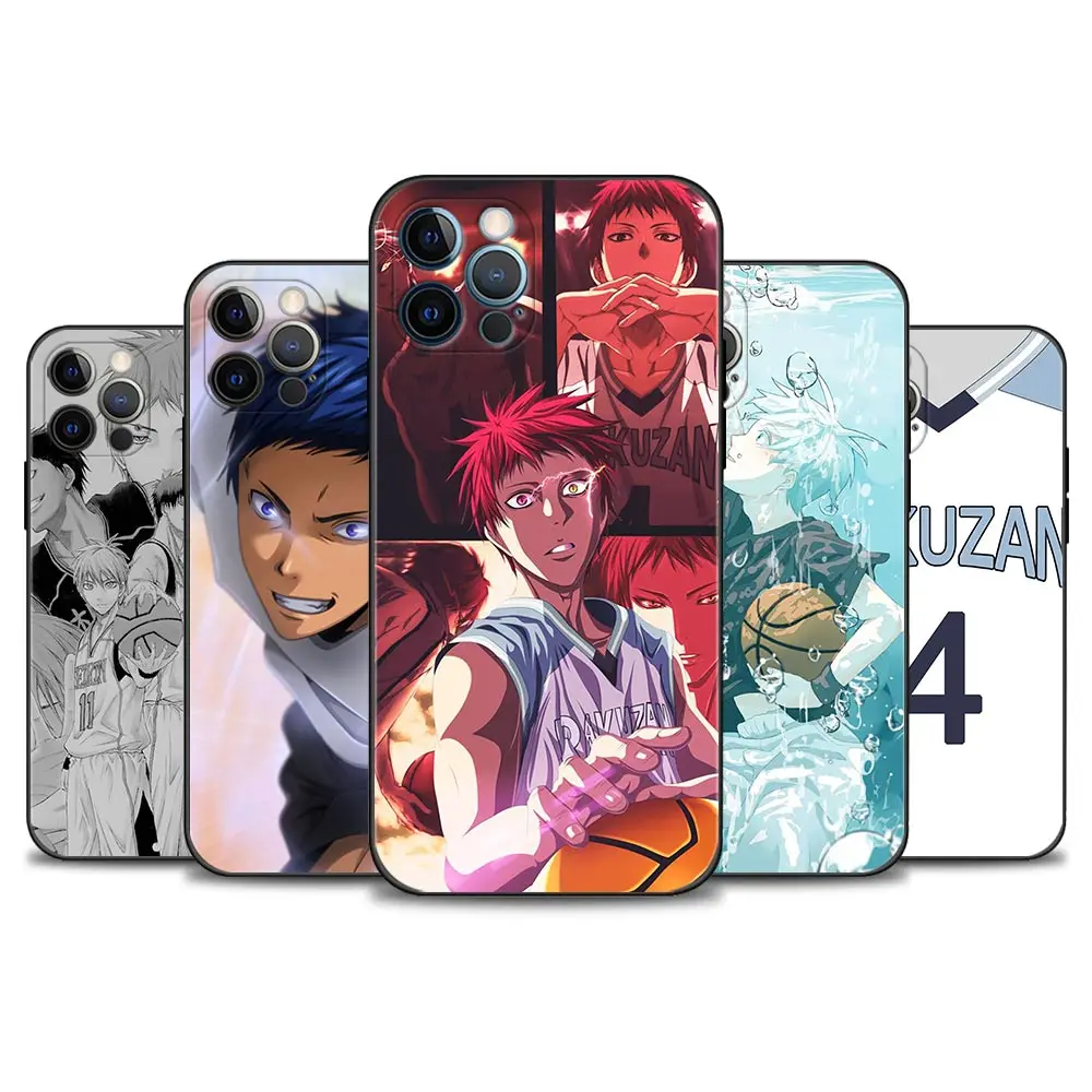 Case for iphone 11 12 13 Pro 14 15 Plus Cover for iPhone SE 7 8 11 Pro 12 13 Mini XR X XS MAX Fundas Capa kuroko no Basketball