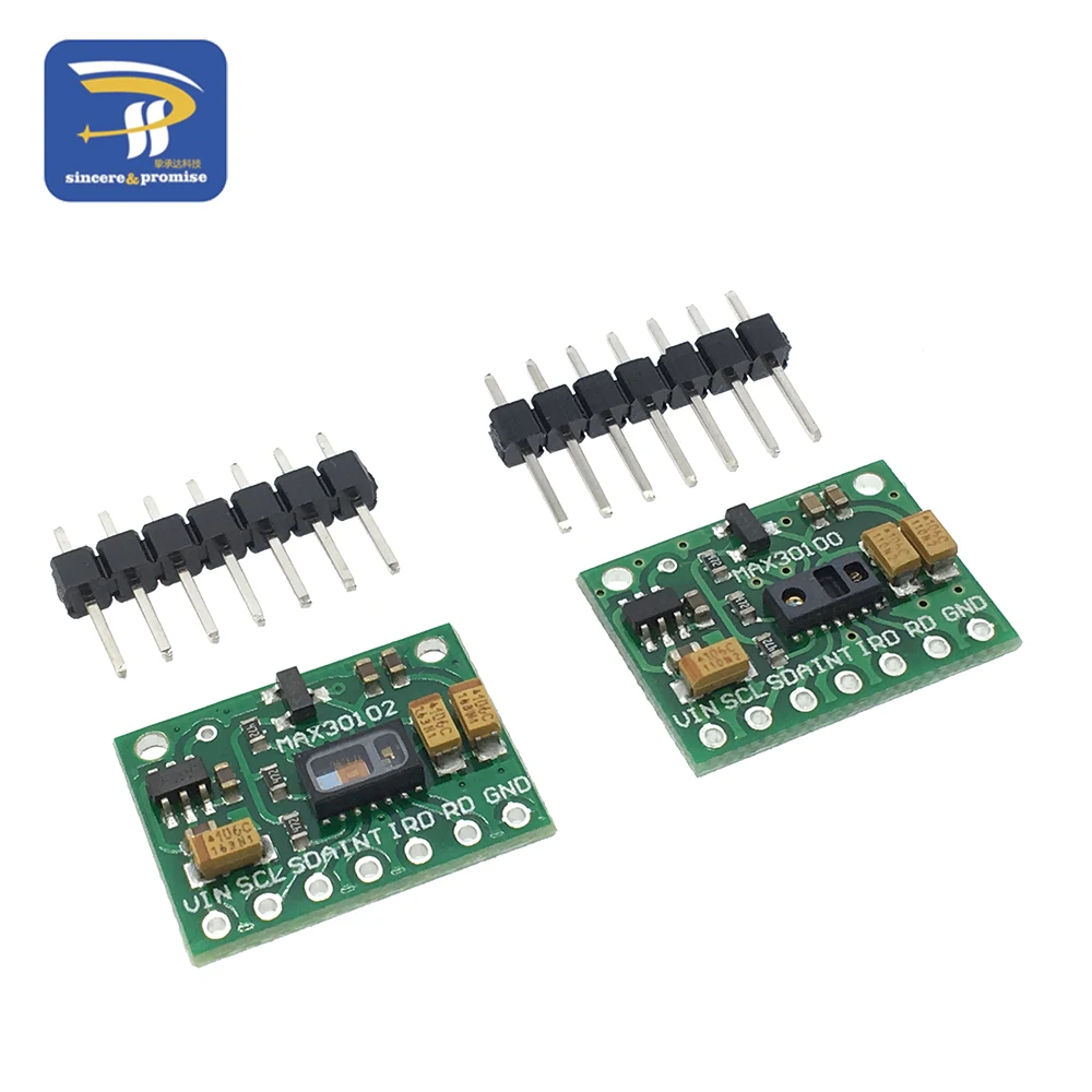 Low Power MAX30102 Heart Rate Pulse Breakout Board For Arduino / Blood Oxygen Sensor Module MAX30100 Pulse Oximeter