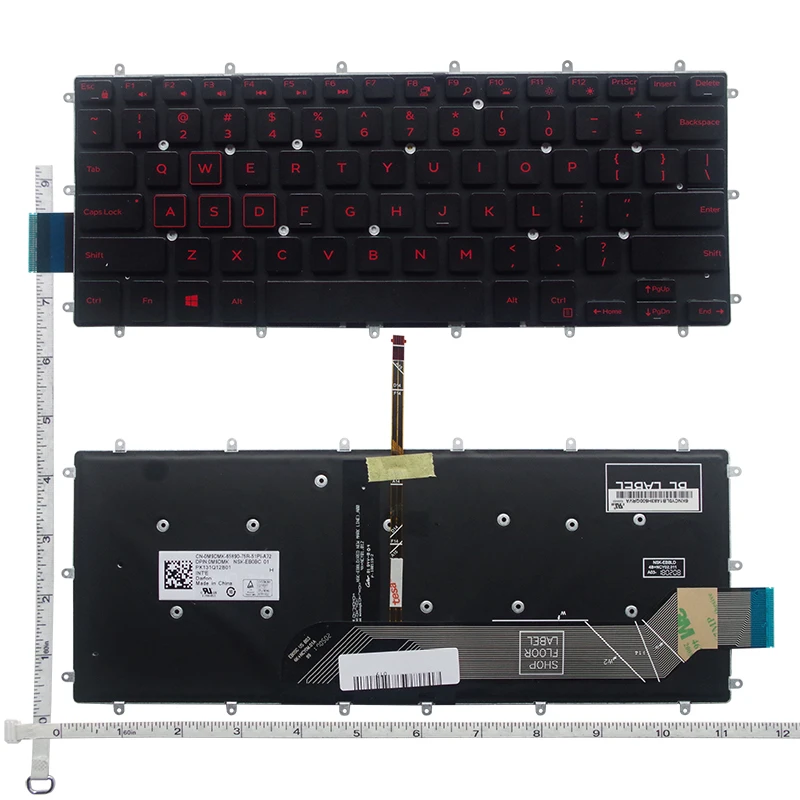 Keyboard for Dell Inspiron 15MF 15-5000 5568 5578 7378 7460 7466 7569 7579 7368 P74G 13-5000 5368 Vostro 14 5000 5468 V5468 5370
