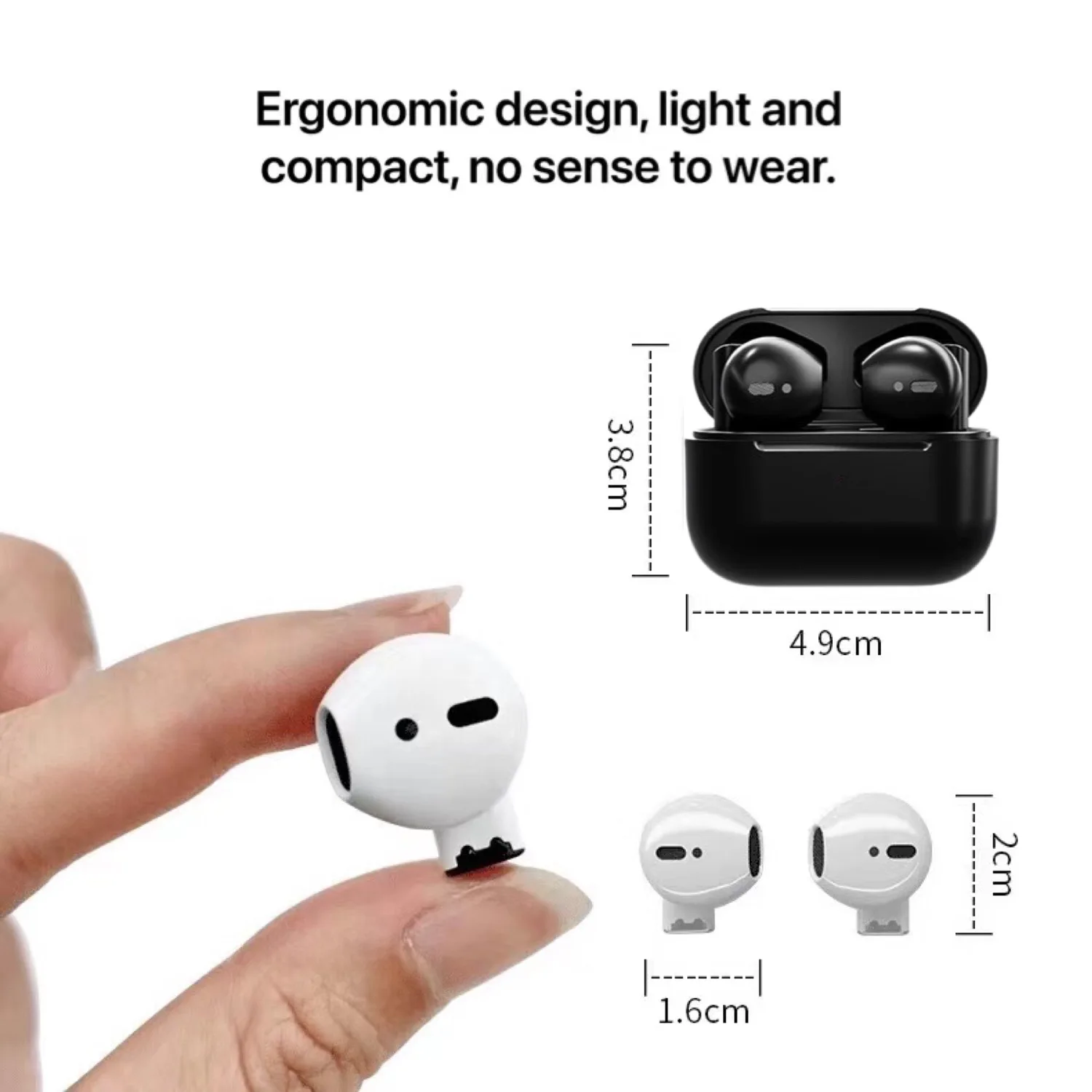 برو 5 بلوتوث صغير متوافق مع سماعات لاسلكية مريحة الرياضة تشغيل Hifi الصوت سماعات لاسلكية سماعة رأس مزودة بميكروفون