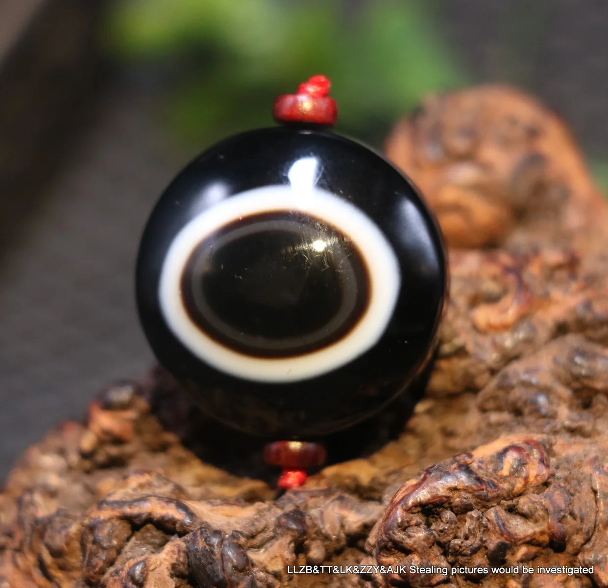 

Magic Energy Tibetan Old Agate Natural Heaven Eye Goat Eye dZi Bead Totem Pendant A Timestown UPD210802A1