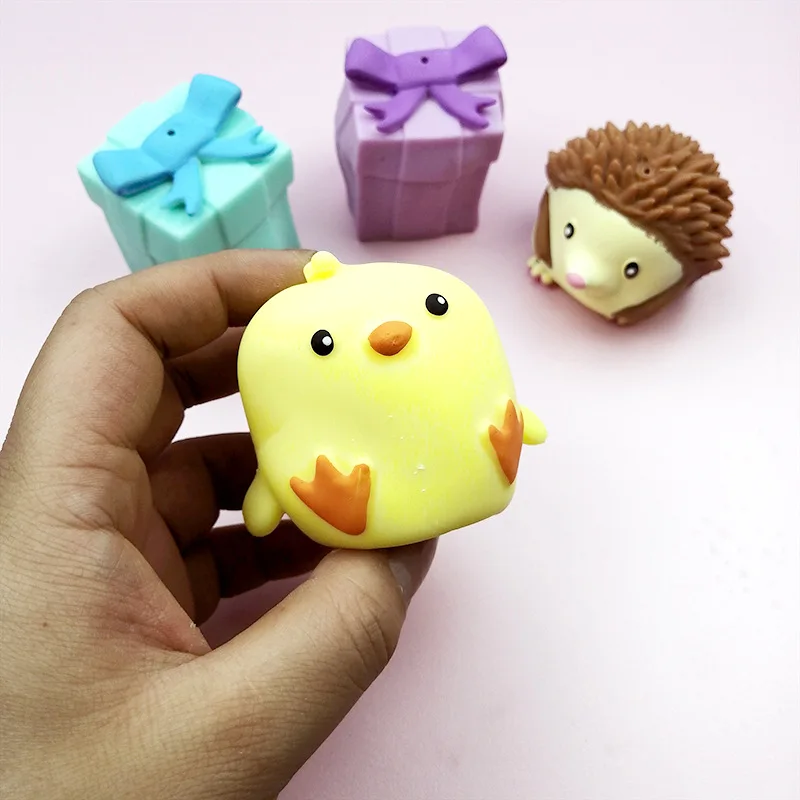 

Flip Gift Box Cute Pet Pinch Animal Silicone Toy New Fidget Toys Expression Emotional Silicone Decompression To Adult Kid Toy