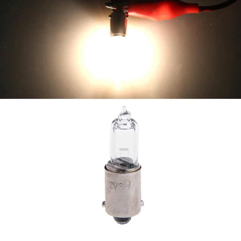 10Pcs H6W 434 BAX9S 12V 6W Clear Glass Clearance Light Miniature Lamp C2R Filament Car Bulbsc dropshipping Balaclava