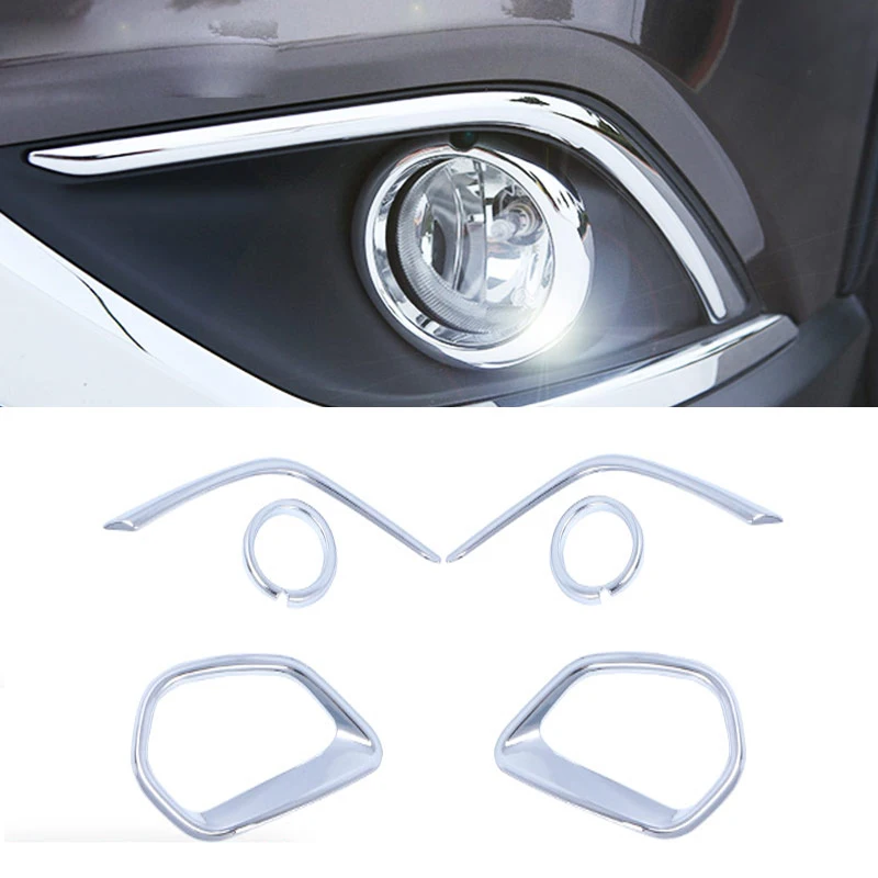 For Mitsubishi Outlander 2019 ABS Chrome Car Rear Tailight Front Headlight Fog Lamp Cover Trim Car Styling Accessories