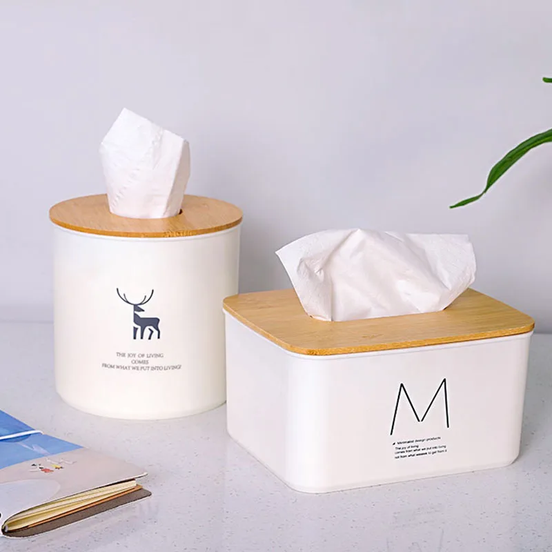 Toilet Paper Holder держатель для туалетной бумаги Creative Nordic Ecoco Desktop Tissue Box Simple Lovely High-end Light Luxury