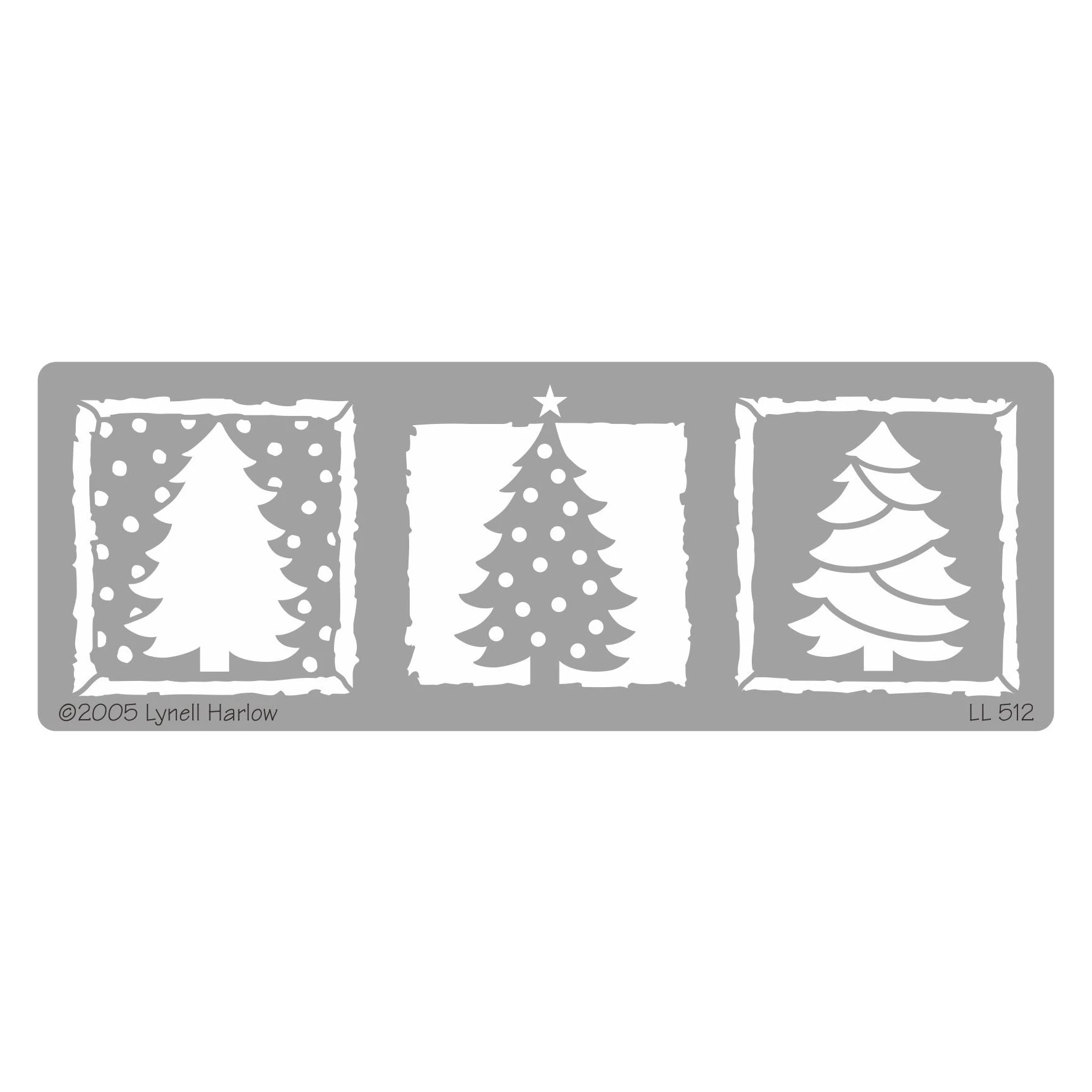 Embossing Dreamweaver Stencils LL 512  3 Xmas Trees