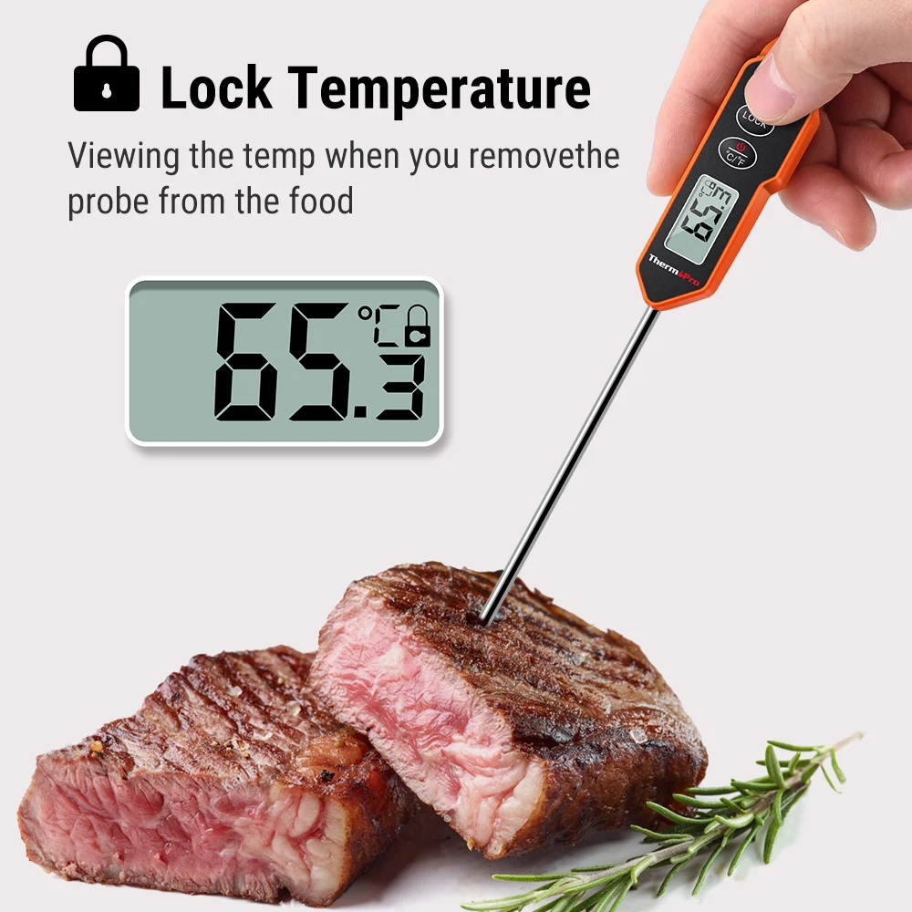 ThermoPro TP01H Digital BBQ Thermometer Backlight LCD Display Kitchen Cooking Oven Meat Thermometer Instant Reading