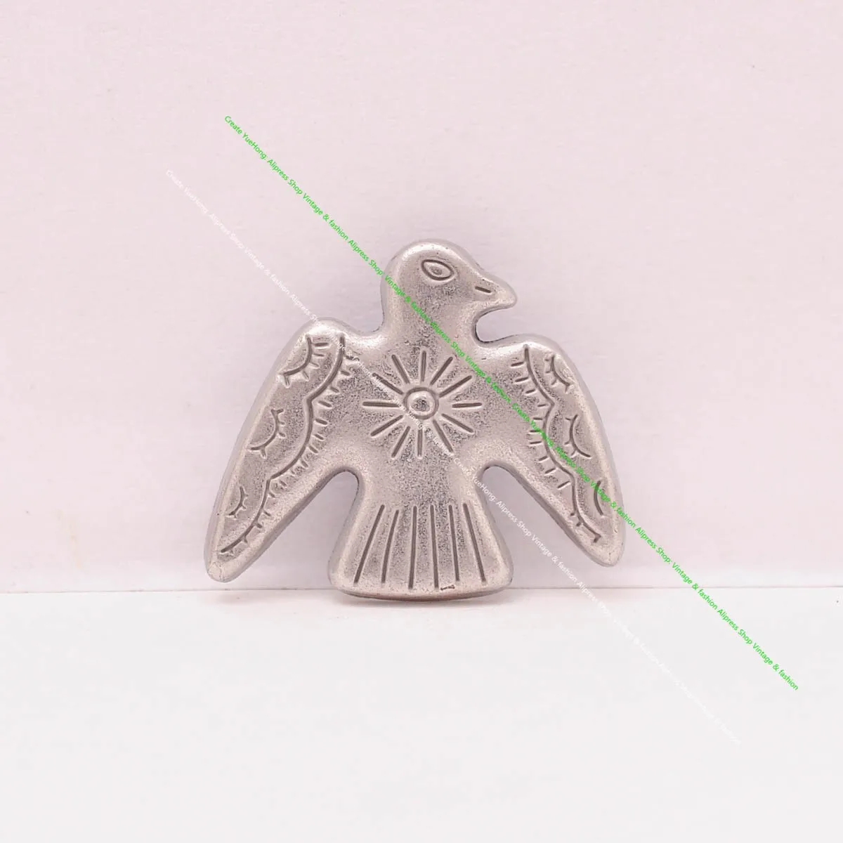 20 Stück 24*21mm Vintage Silber Original Ethno Südost Indische Kunst Sonne Donner Vögel Lederhandwerk Gürtel Schmuck Concho Screwback – Detail 18