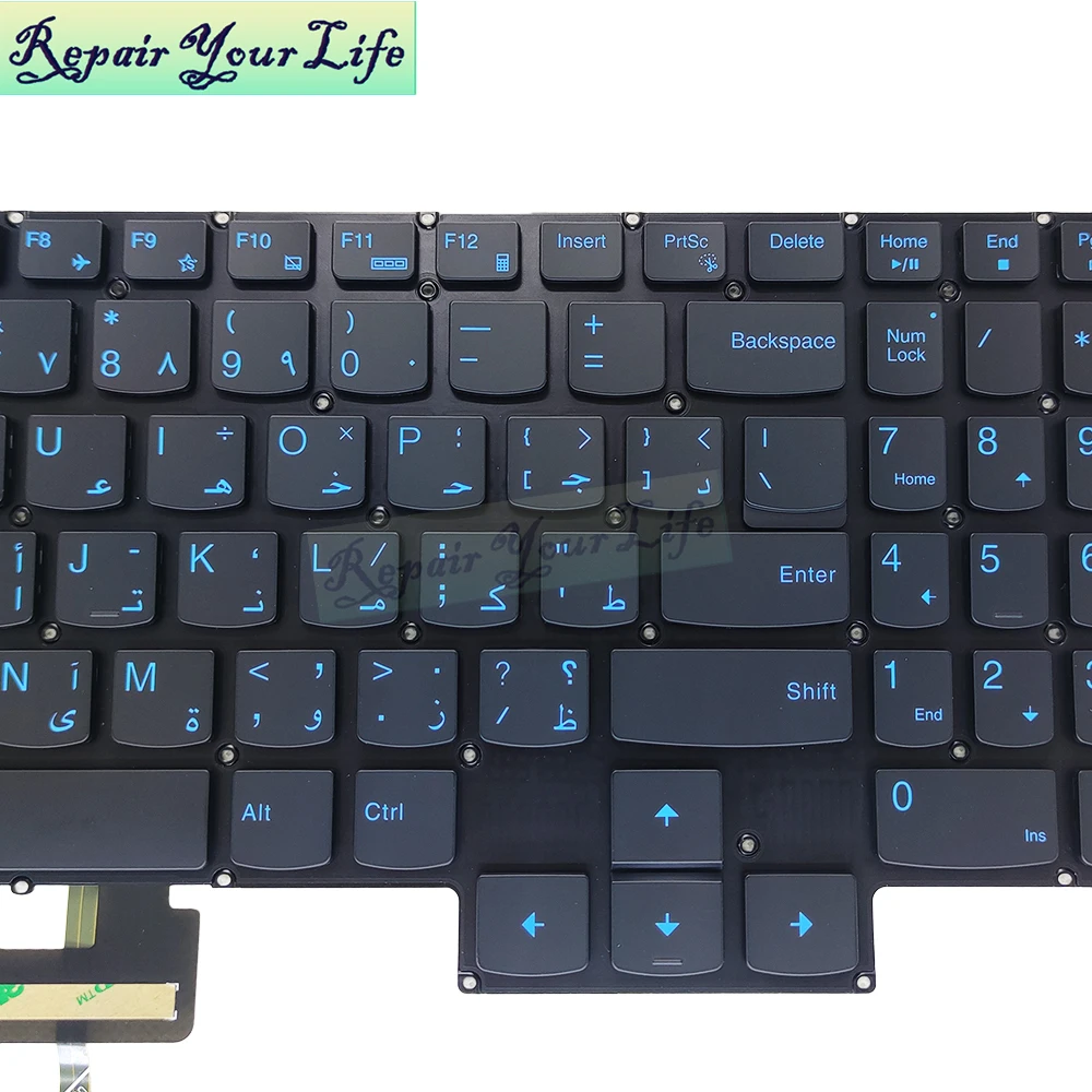 Imagem -05 - Teclado Retroiluminado para Lenovo Legion Russo e Árabe 515arh05 5-15imh05 5-17arh05h 5p-15arh05h Y7000 R7000 Pr5cyb ar ru Novo 2023