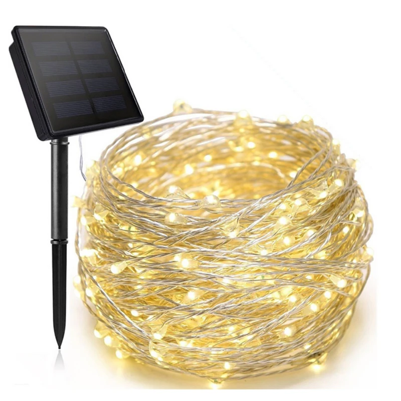 Solar LED lamp string, solar outdoor festival string lamp, Festival Christmas party waterproof color lamp