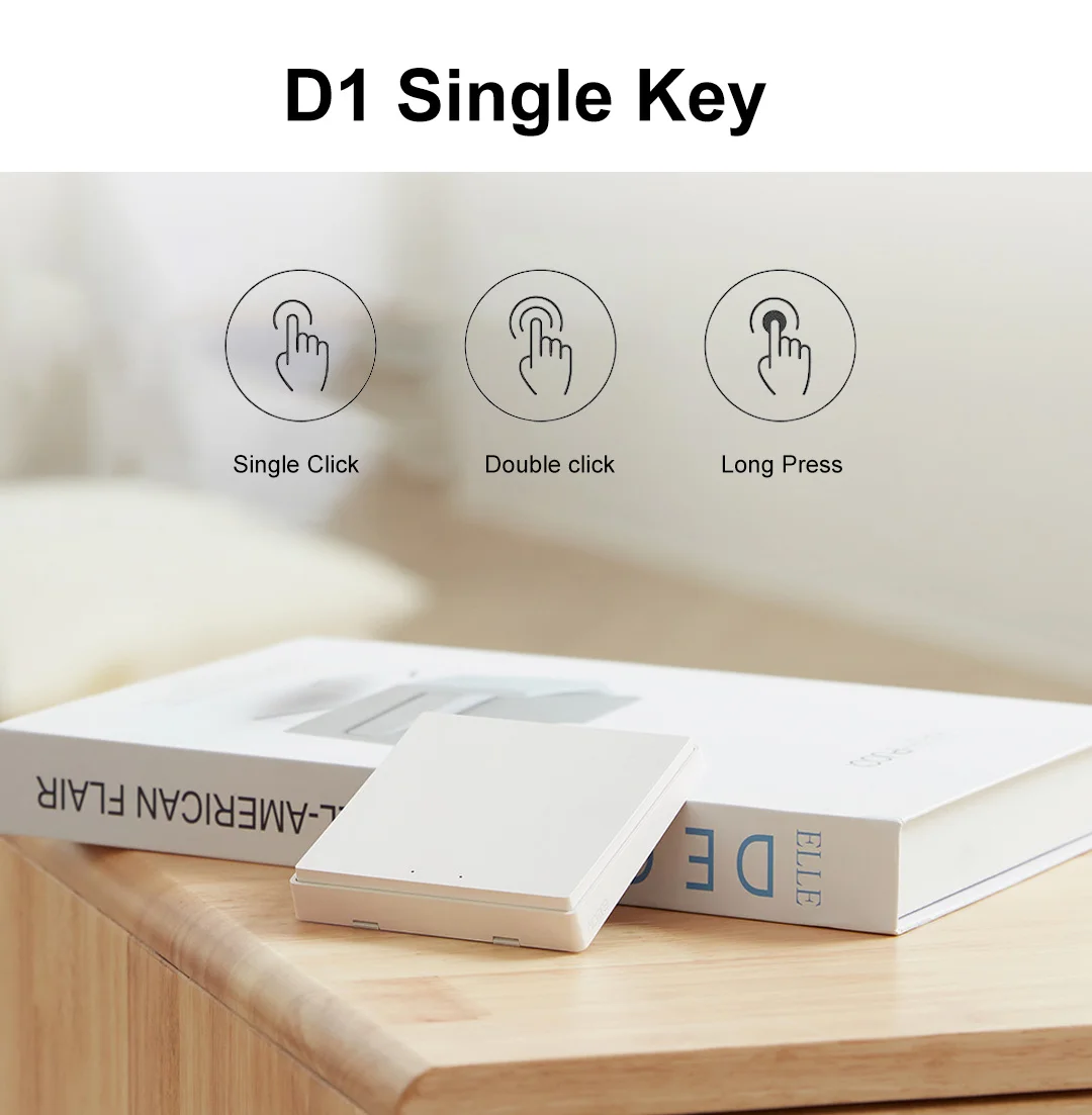 Aqara التبديل اللاسلكي D1 زيجبي المنزل الذكي مفتاح الإضاءة زر مفتاح التحكم عن بعد دعم ل Xiaomi Mijia Mi Home Homekit APP