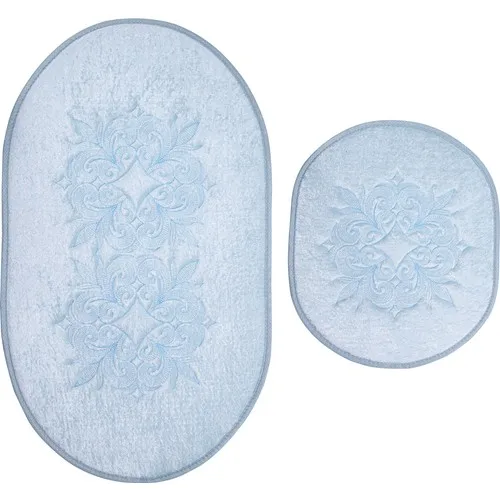 Soft Water Absorbent Washable Thick Non-Slip Bottom Bathroom Mat Rug Set