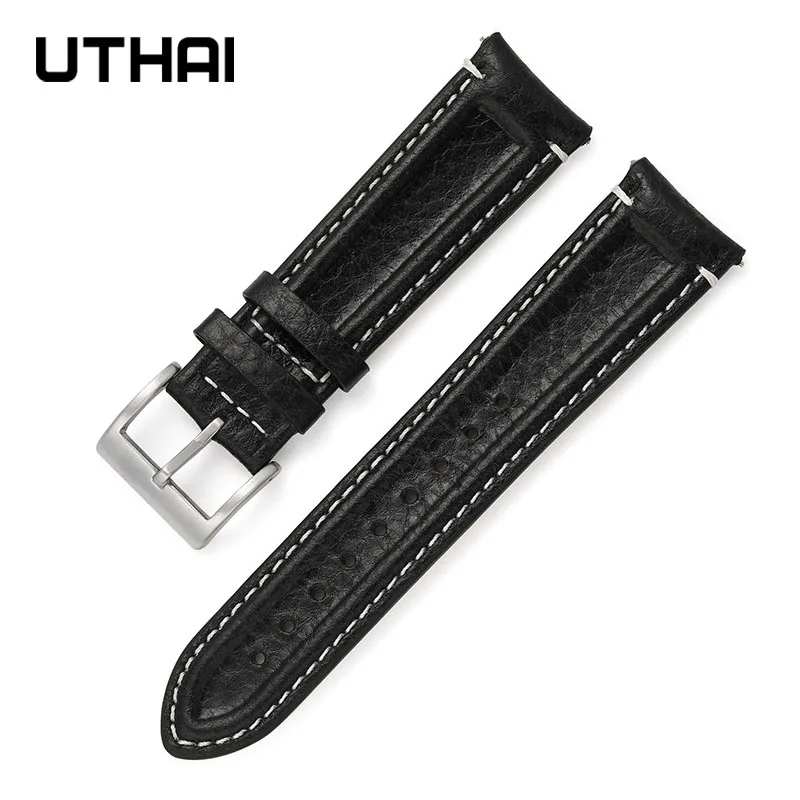 UTHAI Z44 Genuine leather watchbands For Samsung Galaxy S3 Huawei Xiaomi smart watch strap Band Belt  Bracelet sport 20mm 22mm