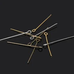 220-600pcs Multi Size Gold/Rhodium/Antique Bronze Eye Pins 9/T-Shape Head Pins Needles for DIY Earring Necklace Jewelry Findings