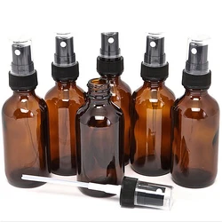 5-100ML Amber Spray Empty Bottles Brown Glass Refillable Bottle Aromatherapy Perfume Mini Spray Bottle Cosmetic Containers