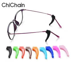 10 pairs solide color High Quality Silicone Anti-slip Holder For Glasses Accessories Ear Hook Sports Eyeglass 12 color