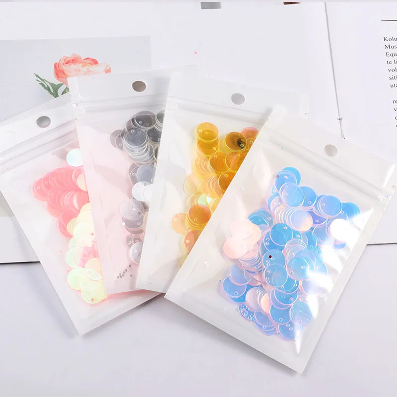 iSequins 200Pcs/Pack 12mm Flat Round Sequins for Craft Para Manualidades DIY Apparel Sewing & Fabric Craft Supplies