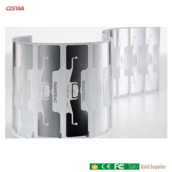 Czstar 100pcs smartac dogbone טווח ארוך rfid תג iminer6 epc gen2 פסיבי uhf rfid tag מדבקת רטוב 860-960mhz