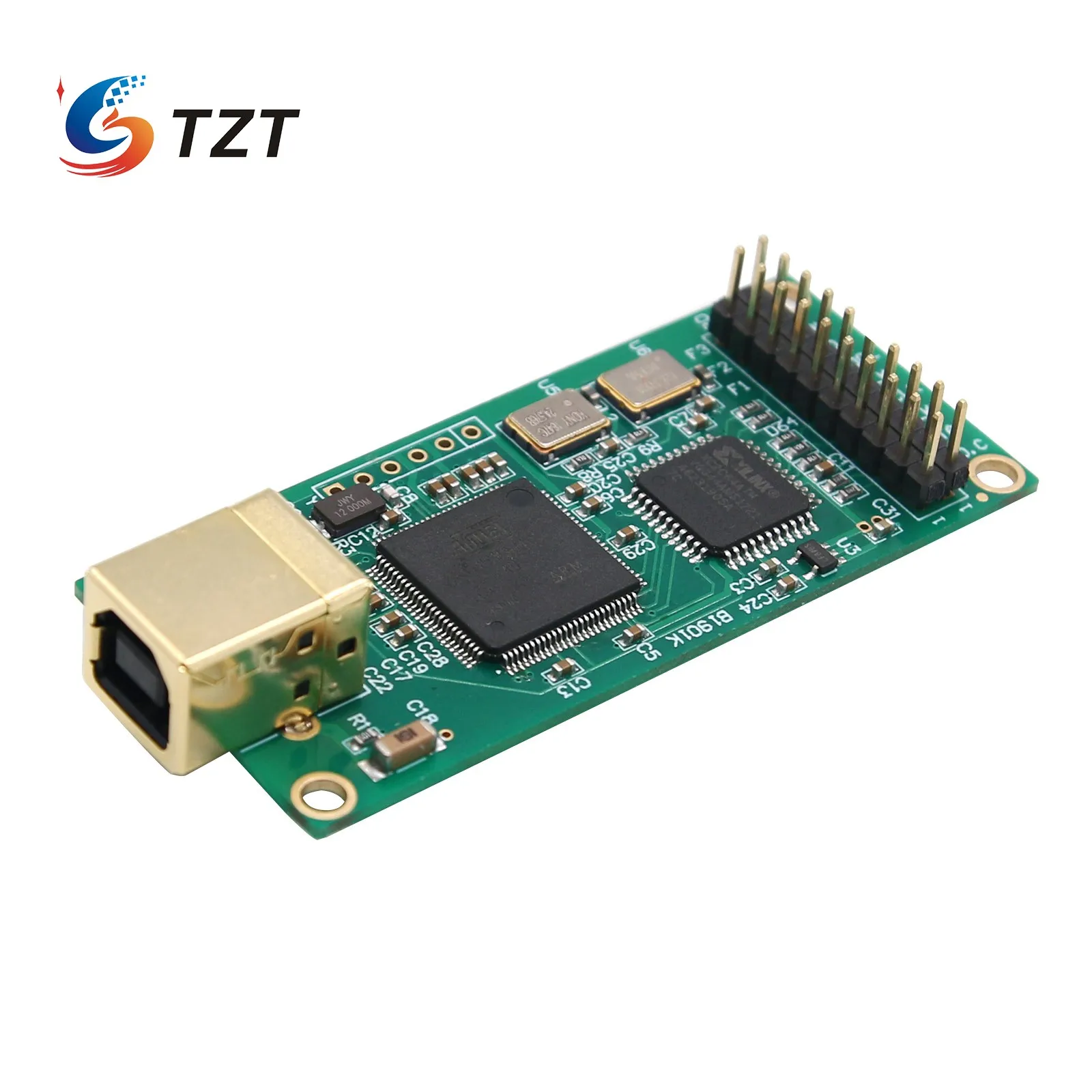 

TZT USB Digital Interface USB Audio Interface For Amanero USB Audio Class 2 I2S Input DAC Board PCM DSD