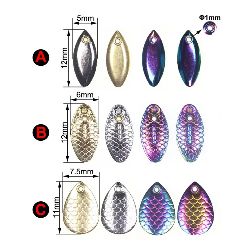 Vamvfly 송어 Panfish 플라이 낚시용 마이크로 플라이 낚시 스푼, 새로운 10 개
