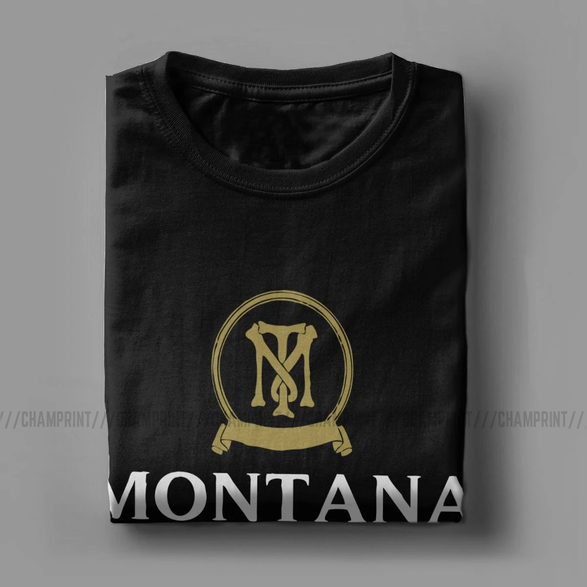 Montana Management Company Vintage Tee Shirt Scarface Pacino Gangster Movie T Shirt Round Neck Tops Plus Size Men\'s T-Shirt