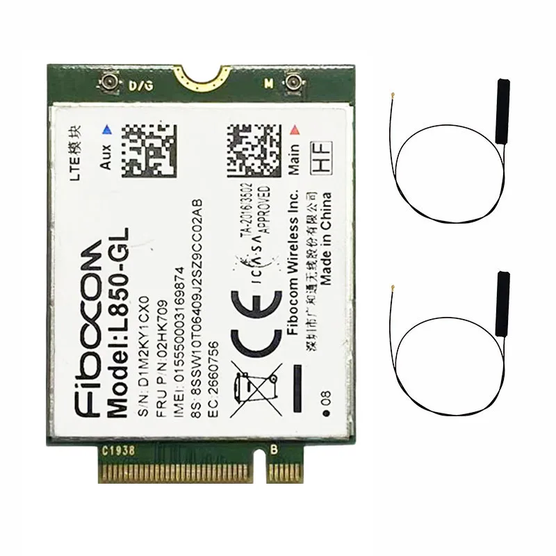 Fibocom L850-GL M.2 Card 4G LTE CAT9 Wireless Module For Lenovo Thinkpad X1 Carbon 7th 8th 02HK7129