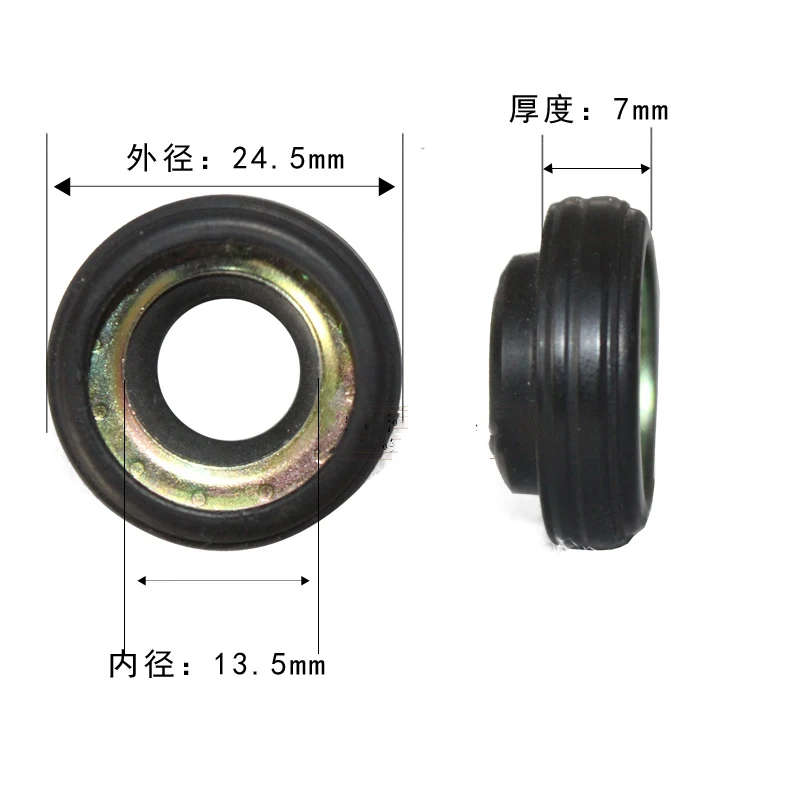 Free shipping,Automobile air conditioning compressor oil seal for mitsubishi,Compressor seal ,24mm*7mm*13mm