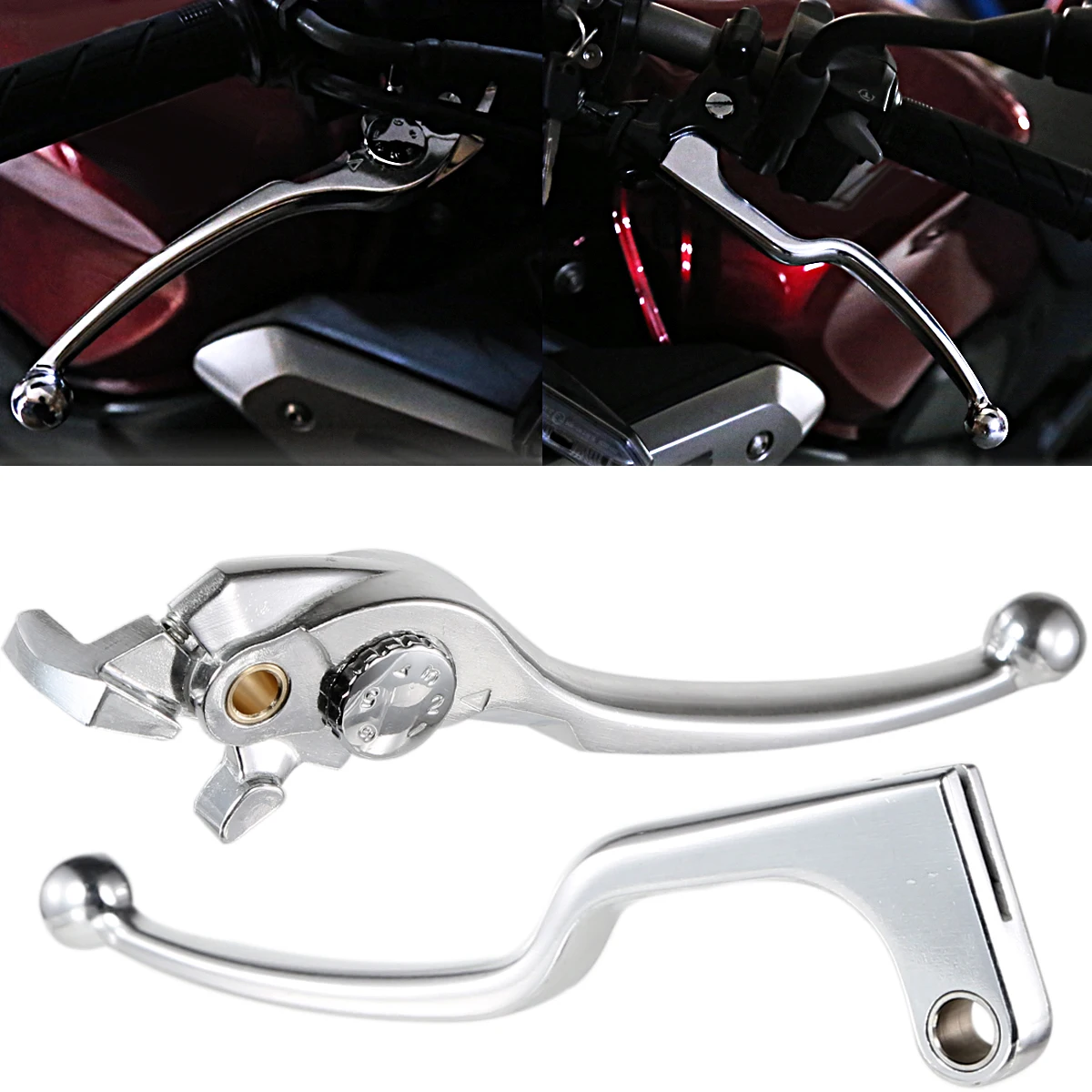 Polerowane motocyklowe dźwignie sprzęgła hamulca przedniego do Hondy CBR 650 CB 650R 650F 2014-2023