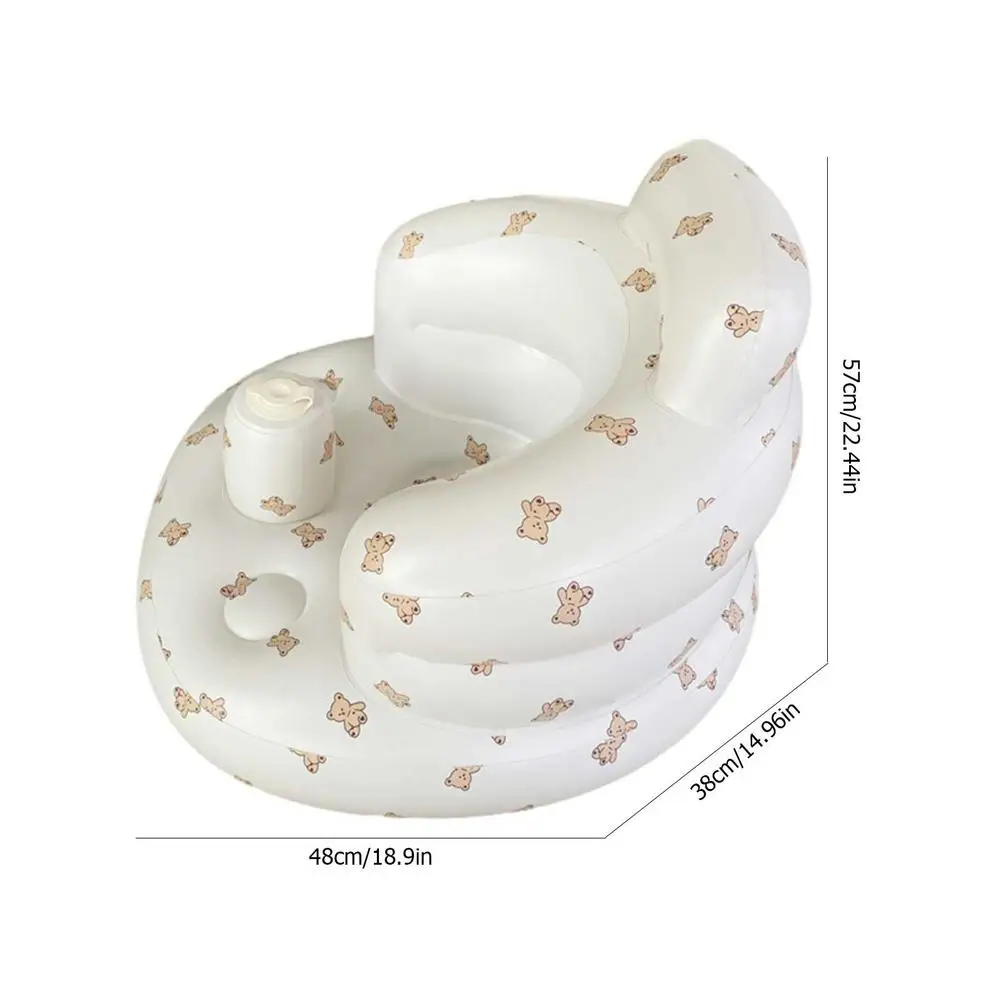 Canapé multifonctionnel en PVC pour bébé, siège de protection de la colonne vertébrale, chaise de bain, chaise queen pour apprendre à manger, forme unique