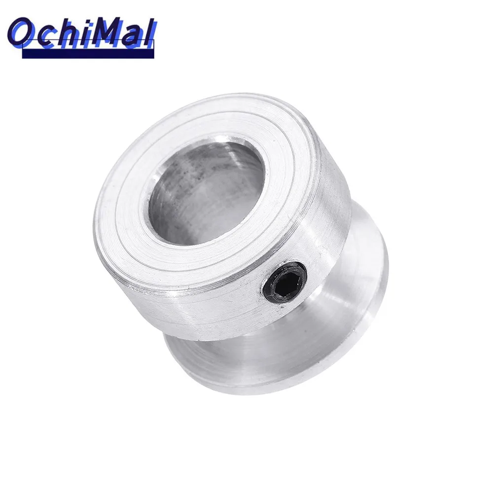 20mm Aluminum Alloy Single Groove Pulley 4/5/6/8/10mm Fixed Bore Pulley Wheel for Motor Shaft 6mm Belt