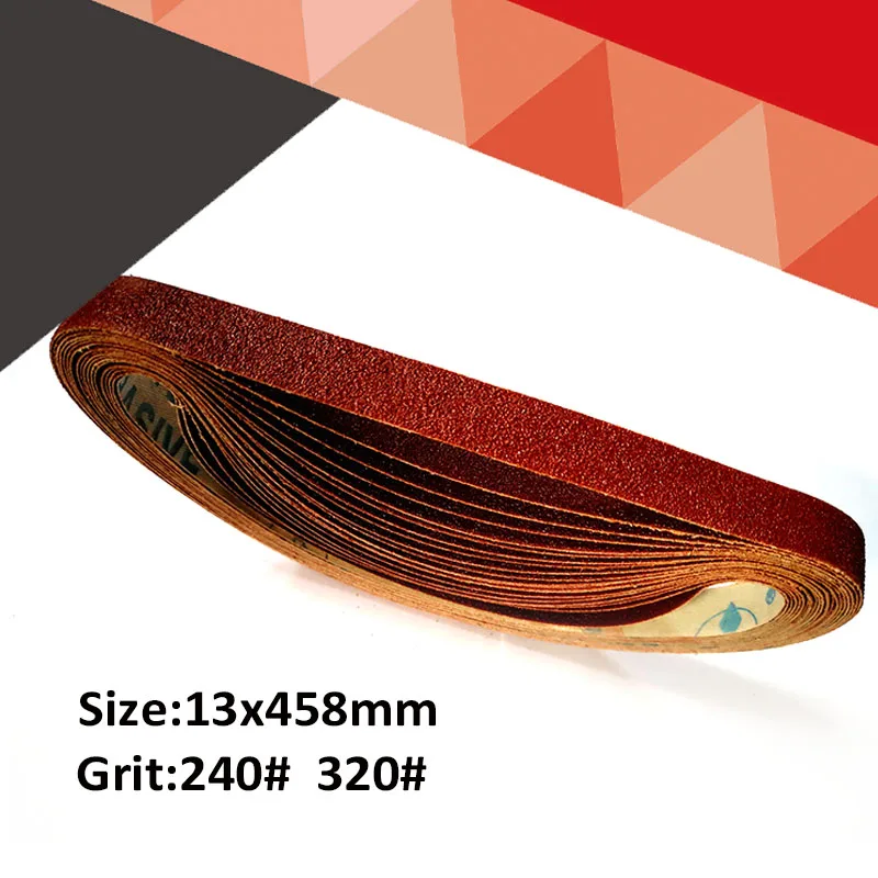 13x458mm Sanding Belts 240 3200 Grit For Sander Adapter Polishing Machine Abrasive Tools