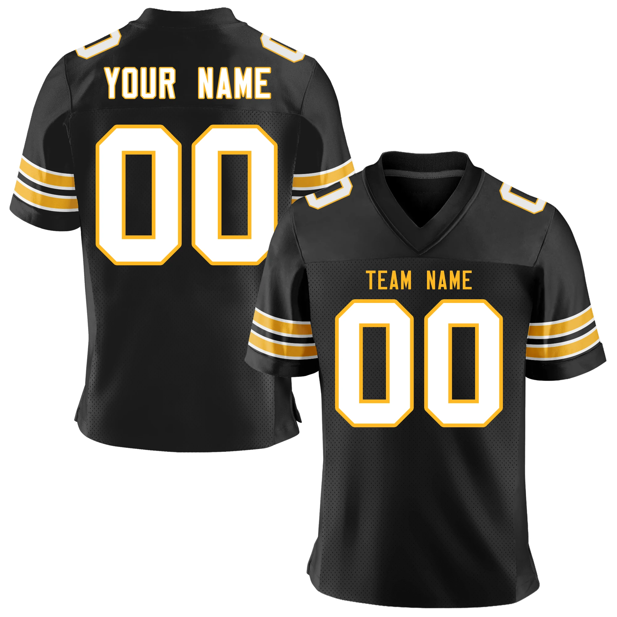 Custom American Football Wear Printing Team Name Number Athlete's Football Game Training Rugby Jersey for Unisex