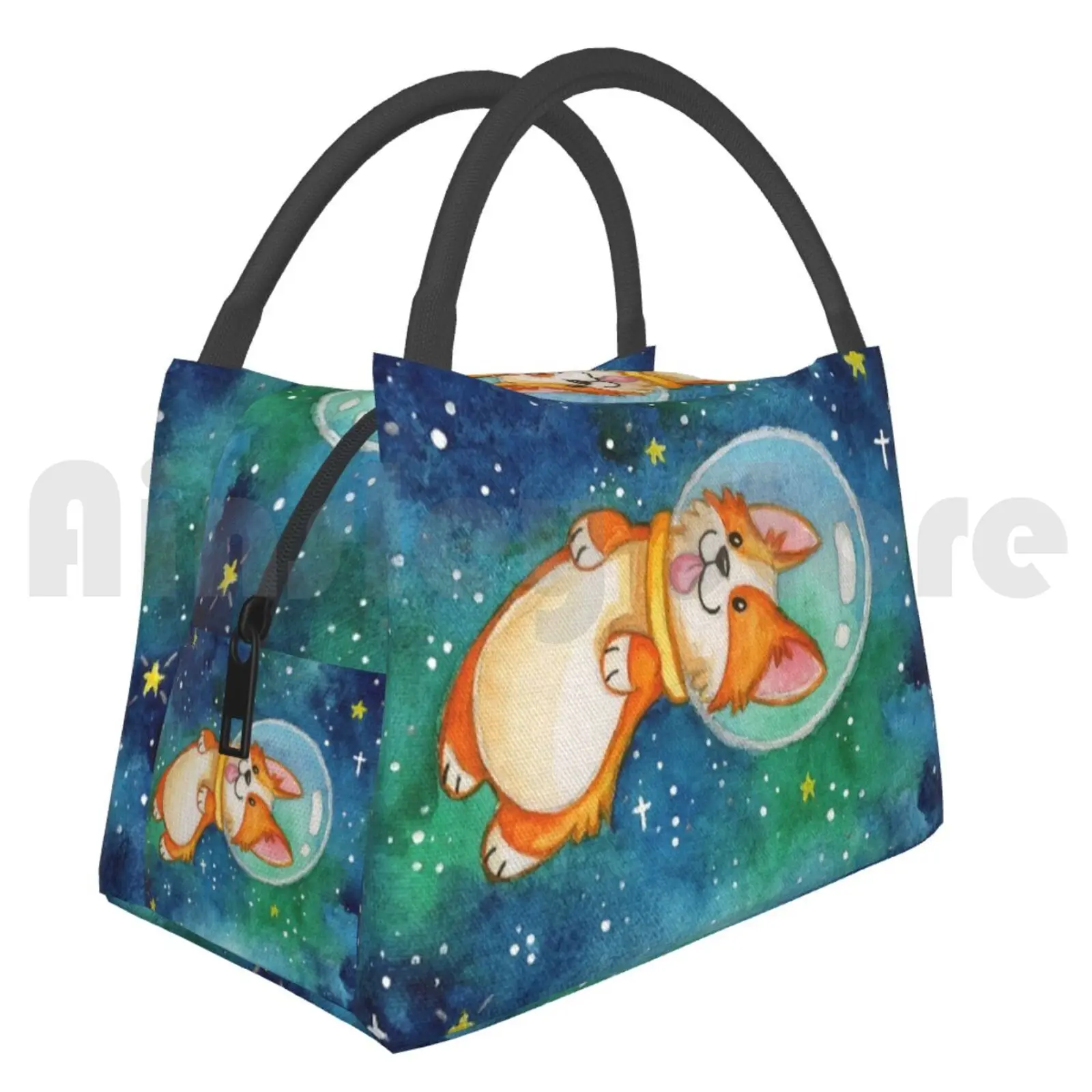 Portable Insulation Bag Space Corgi Corgi Corgis Dog Cute Space Astronaut Outer Space Stars Galaxy Kawaii