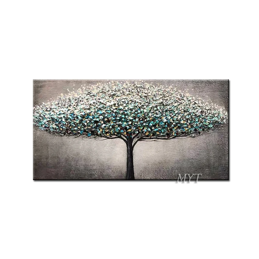 

The Tree At Life's Full Flowering Abstract Oil Painting On Canvas Living Room Home Pictures Modern Wall Art 100% Handpainted