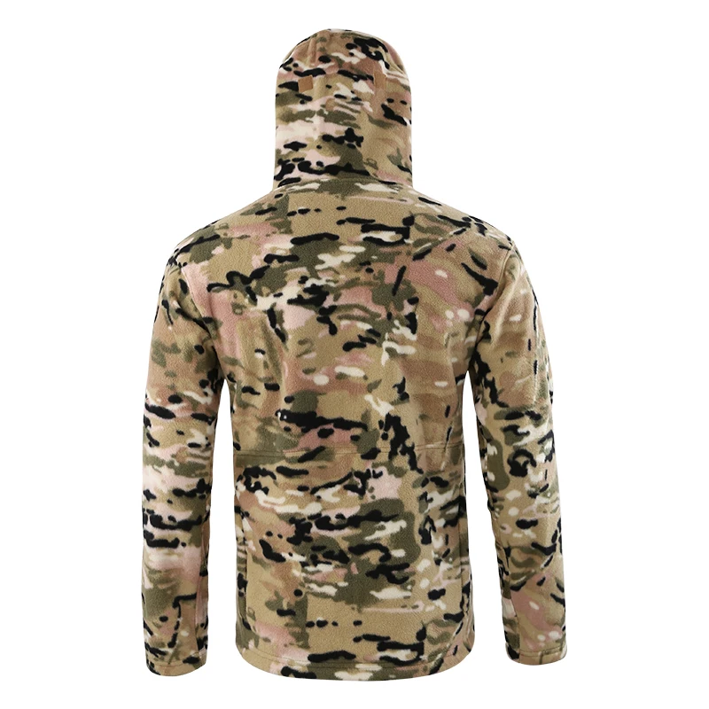 Imagem -04 - Jaqueta Tática de lã Quente Masculina Pulôver à Prova de Vento Treinamento Militar Caminhada Caça Mountain Wear