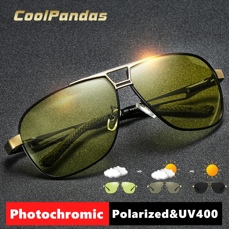

CoolPandas Photochromic Sunglasses Men Polarized Glasses Day Night Driving Goggle Women Chameleon Anti-Glare zonnebril dames