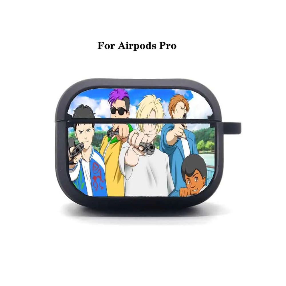 Anime BANANA FISH AirPods Pro case Cover Apple AirPods Pro Earphone bag Soft Silicone Bluetooth Protective Earphone Case