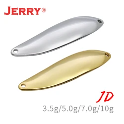 Jerry JD Unpainted Blank Spoon Fishing Lures Arealures Pesca Lake Baits Trout Spoon Bait Blank Stream Metal Fishing Lure