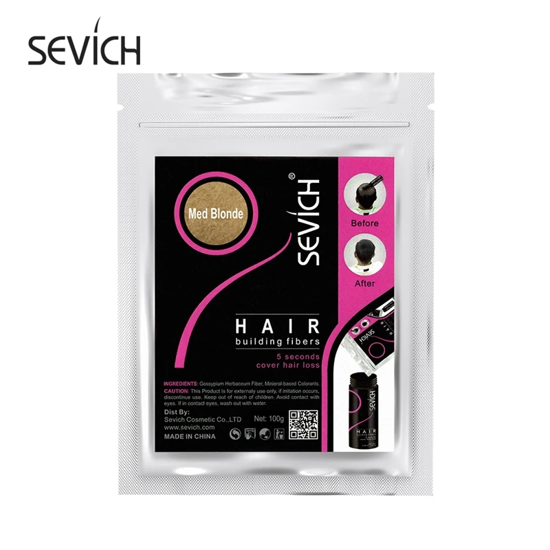 100g Haaruitval Building Haarvezels Blender Verbergen Styling Vezel Haarpoeders Dunner Keratine Wimperverlenging Zwart