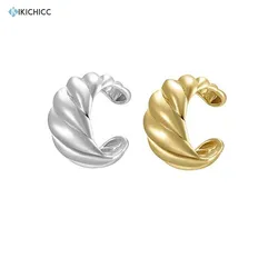 Kikichicc 925 Sterling Silver Screw Rock Punk Ear Cuff Earcuff Luxury Jewelry Non Piercing Clips Fashion Piercing Pendientes