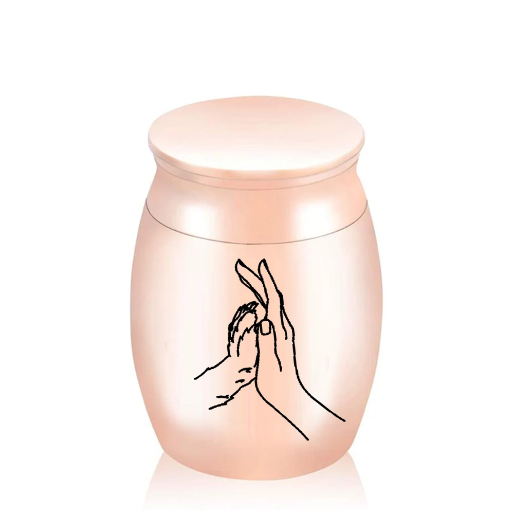 Small keepsake Urns For Human Ashes And Pets / General Cremation Items Men/Women Memorial Jars With Velvet Bag