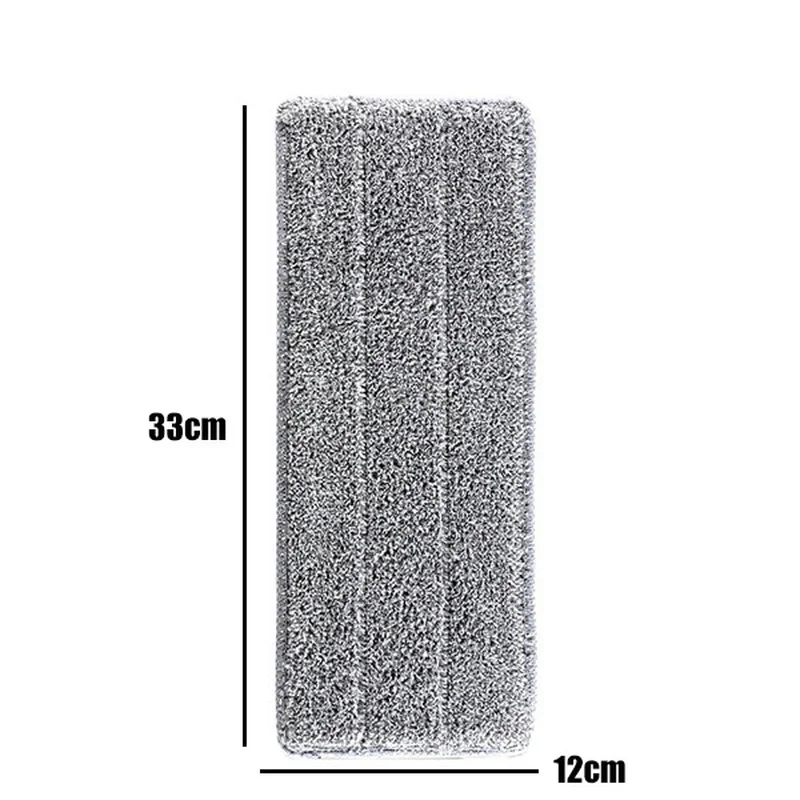 1/2/5 Piece Microfiber Mop Kitchen Floor Cleaning Suitable for 12X33 Cm Flat Squeeze Mop Replacement Mop Pad Household Tool