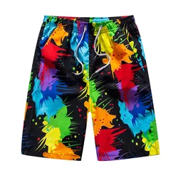 Fast-drying Men's Color Shorts Swimming Beach Shorts Flower Surfboard Shorts Swimming boardshorts beach men Women Board shorts