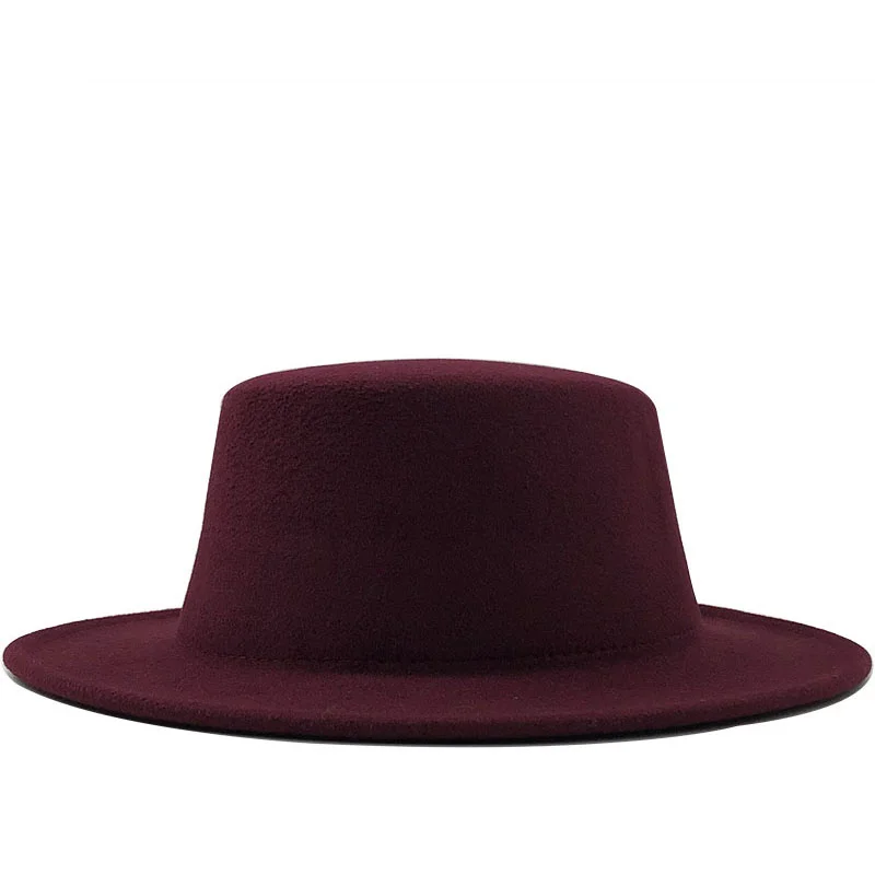 Imitation Winter Autumn Woolen Women Men Ladies Fedoras Top Jazz Hat European American Round Caps Bowler Hats Feminino Gorra