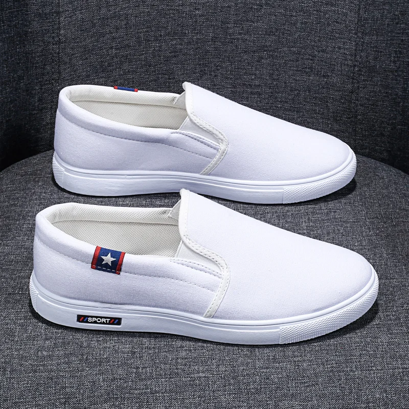 Men Skateboarding Shoes Canvas Sport Cool Light Weight Sneakers Outdoor Athletic Man Summer Breathable High Quality Slip On