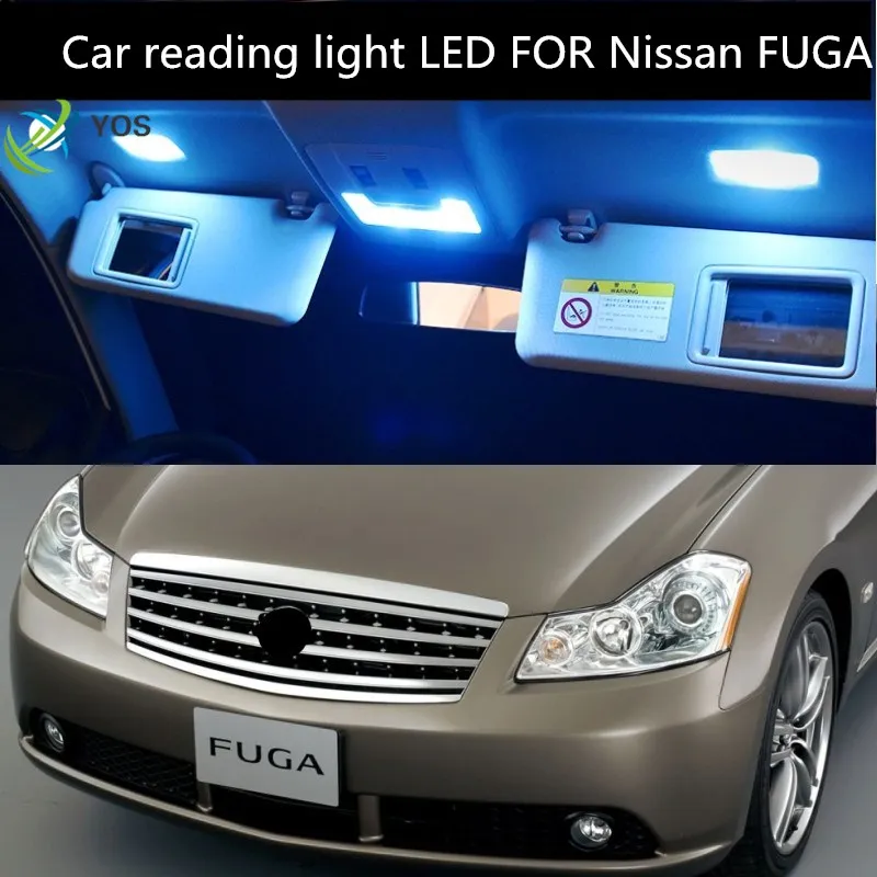 

Car reading light LED FOR Nissan FUGA 2005-2007 car interior lighting car roof decoration light 12V 6000K 10PCS