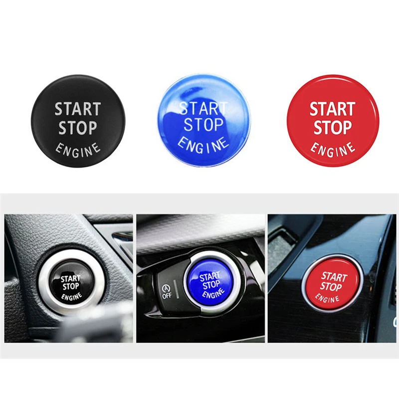 Car Engine Start Button Replace Cover Stop Switch Button Decoration For BMW 3 5 Series E90 E91 E60 E61 X5 E70 X6 E71 E72 Z4 E89