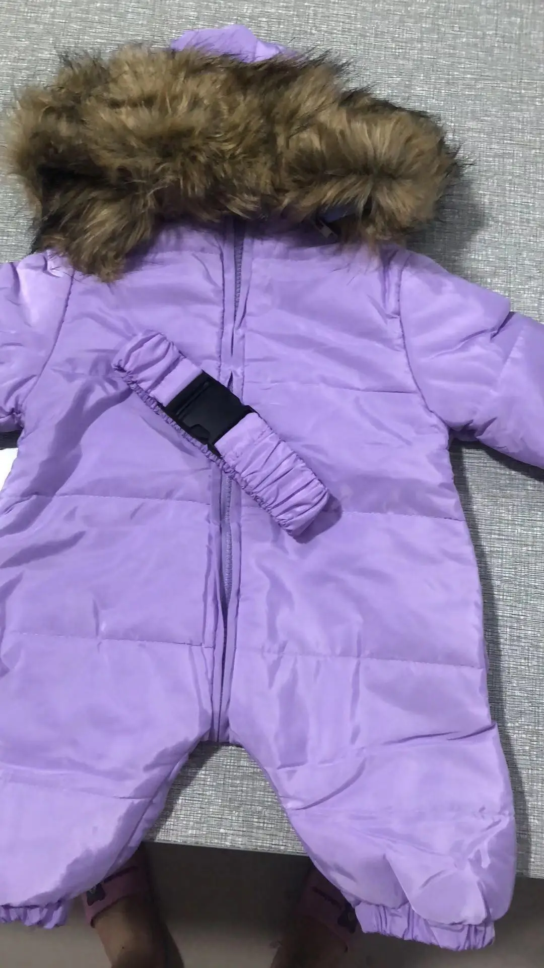 Baby Jumpsuits Boys Girls Winter Overalls Baby Rompers Duck Down Jumpsuit Fur collar Children Outerwear Kids Snowsuit